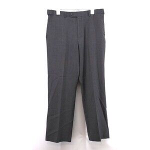 Louis Raphael Dress Pants Mens 34/30 Gray Straight Hidden Extension Waistband